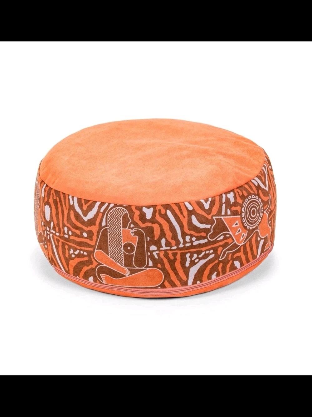 Zaveur Royal Court Zafu Meditation Cushion - 18" Round Yoga Bolster Pillow with